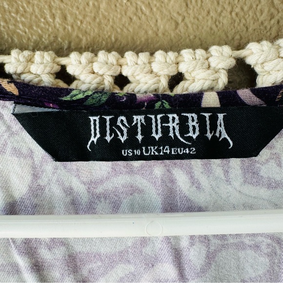 Disturbia MODERN MYSTIC witchy tarot snake Button Up mini Dress EUC - Picture 9 of 9